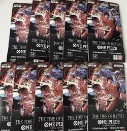 One Piece OP-16 The Time Of Battle Booster Pack Sleeves Lot of 10 - Image 1