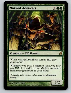 Magic the Gathering Masked Admirers Lorwyn MTG Free Shipping! - Image 1