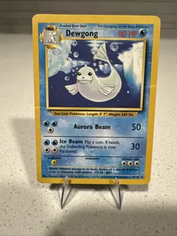 Dewgong 25/102 Stage 1 Base Set Series UNCOMMON 1999 Pokemon Card WOTC NM - Image 1