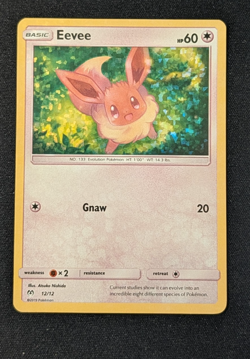 Eevee Promo Card Lot Pair SM235 & 12/12 McDonalds Collection 2019 Holo Bundle - Image 4