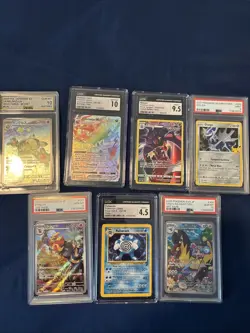 Lot Of 7 Pokemon Card Graded Slabs PSA/ CGC/ AGS - Image 1