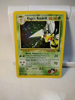Pokemon TCG Koga's Beedrill Gym Challenge Holo Rare Card 9/132 2000 Unlimited Nm - Image 1