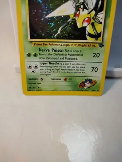 Pokemon TCG Koga's Beedrill Gym Challenge Holo Rare Card 9/132 2000 Unlimited Nm - Image 3