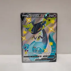 Pokemon TCG Shiny Dragapult V SWSH096 Black Star Promo Official NM Card - Image 1