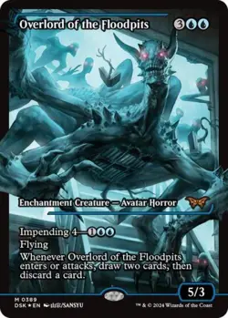 Japanese Overlord of the Floodpits (Showcase) -Foil Light Play MTG - Image 1