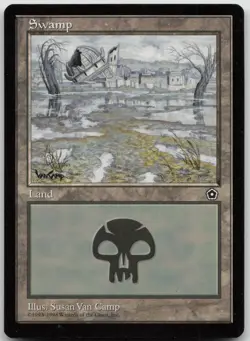 Swamp (165) 165 Land Portal Second Age Magic: The Gathering Lightly Played - Image 1