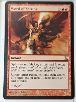 Word of Seizing - Time Spiral - Magic the Gathering MTG Nice! - Image 1