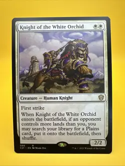x1 Knight of the White Orchid | Commander 2021 | NM | Magic MTG [freshpullsco] - Image 1
