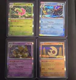 Pokemon Mega Evolution Staff Prerelease Promos Full Set 4 (Free US Shipping) - Image 1