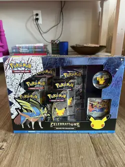 Pokemon TCG Celebrations 25th Zacian Deluxe Pin Collection Box BRAND NEW SEALED - Image 1