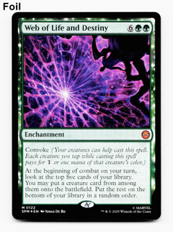 Web of Life and Destiny (FOIL) - [Marvel's Spider-Man] MTG Magic NM/M 🌳 - Image 1