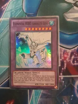 Yugioh Elemental HERO Absolute Zero GENF-ENSE1 LIMITED EDITION LP SUPER - Image 1
