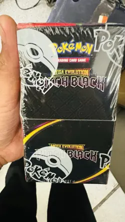 Pokemon TCG Mega Evolution Pitch Black Sealed Booster Box 18 Packs New - Image 1
