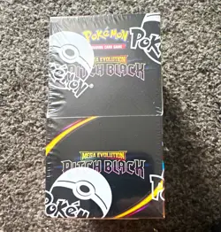 Pokemon TCG Mega Evolution Pitch Black Booster Display Box Sealed Shrink 2026 - Image 1
