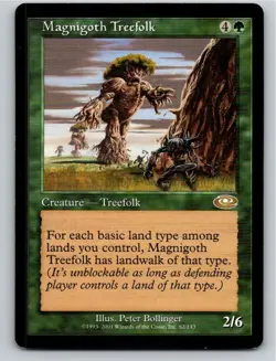 Magic the Gathering Magnigoth Treefolk Planeshift MTG Free Shipping! - Image 1