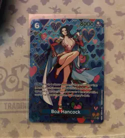 Bandai One Piece Card Game Boa Hancock OP07-051 SP Special Foil EN - Image 1