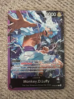 Monkey D Luffy OP09-061 One Piece TCG ST26 Leader English Foil NM - Image 1