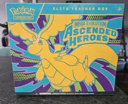 Pokemon TCG Mega Evolution: Ascended Heroes Elite Trainer Box Sealed ETB - Image 1