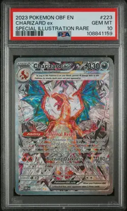 Charizard ex Special Illustration Rare 223/197 Holo SV03 Obsidian Flames - Image 2