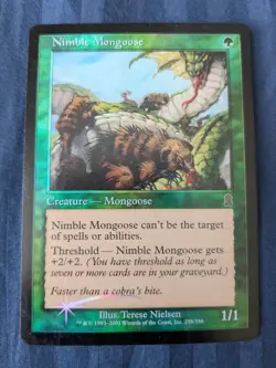 Nimble Mongoose FOIL Odyssey LP - MTG - Magic the Gathering - Image 1