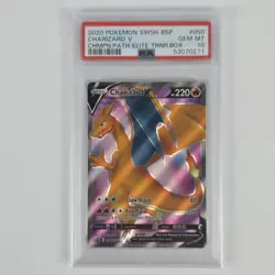 SWSH050 Charizard V Champion's Path Holo ENG PSA 10 Pokemon - Image 1