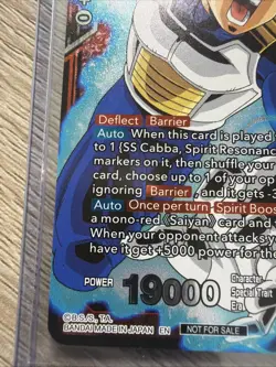 SSB Vegeta Spirit Mentor P-314 WINNER Promo Foil Dragon Ball Super Card | NM - Image 4