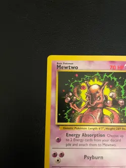VINTAGE POKEMON BLACK STAR PROMO CARD - #14 MEWTWO (WOTC) NM - Image 2