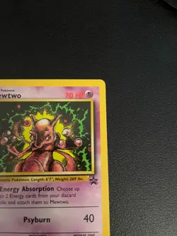 VINTAGE POKEMON BLACK STAR PROMO CARD - #14 MEWTWO (WOTC) NM - Image 3