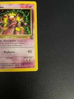 VINTAGE POKEMON BLACK STAR PROMO CARD - #14 MEWTWO (WOTC) NM - Image 4
