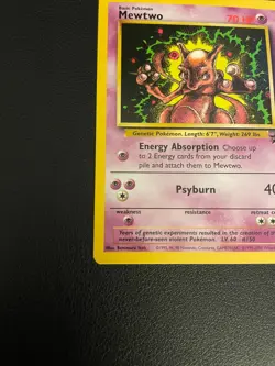 VINTAGE POKEMON BLACK STAR PROMO CARD - #14 MEWTWO (WOTC) NM - Image 5