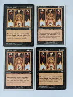 4 Wicked Pact Portal MTG NM Free shipping with tracking - Image 1