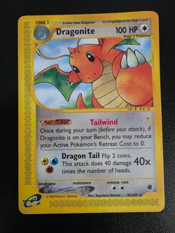 Dragonite 43/165 Expedition Non-Holo Rare Pokemon Card Ungraded Lightly Played - Image 1
