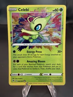 Celebi 009/185 Swsh04: Vivid Voltage Holo Amazing Rare Pokemon Card - Image 1