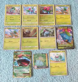 BULBASAUR, IVYSAUR, & VENUSAUR BUNDLE OF POKEMON CARDS - Image 1