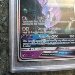 PSA 9 MINT Mewtwo Gx 78/73 Shining Legends Secret Rare Holo Pokemon Card - Image 3