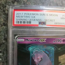 PSA 9 MINT Mewtwo Gx 78/73 Shining Legends Secret Rare Holo Pokemon Card - Image 5
