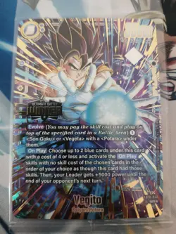 Dragon Ball Super Fusion World FB10-040 Vegito Ultimate Battle Winner Card - Image 1