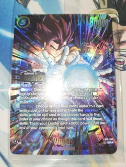 Dragon Ball Super Fusion World FB10-040 Vegito Ultimate Battle Winner Card - Image 3