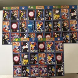 (5) Pokemon burger King pokemon cards 1999 Uncut Sheet - Image 2