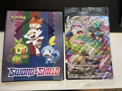 Pokemon Sword & Shield Jumbo Card Binder + Sealed Jumbo Snorlax VMAX Gamestop - Image 1