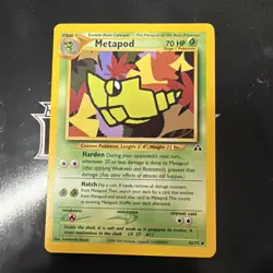 Pokemon TCG Metapod Neo Discovery 42/75 Unlimited Uncommon Card WOTC - Image 1