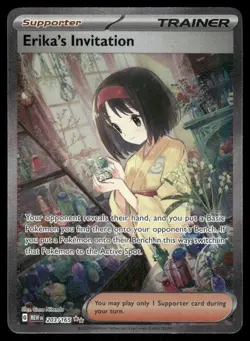 Pokemon Cards Erika's Invitation 203/165 Holo 151 Special Illustration Rare NM - Image 1