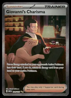 Pokemon Cards Giovanni's Charisma 204/165 151 Special Illustration Rare NM *2 - Image 1