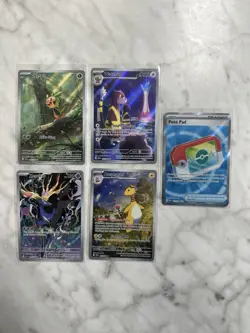Pokemon Chaos Rising 5 Card Lot- Xerneas, Chespin, Ampharos, Watchog, Poke Pad - Image 1