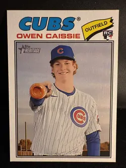 Marlins - 2026 Topps Heritage - Owen Caissie SP Rookie Card - Image 1
