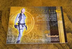 Angelina Jolie Silver Wet Suit Costume Card From Tomb Raider Inkworks 2003🔥🔥🔥 - Image 3