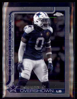 2025 Topps Chrome Football DeMarvion Overshown Dallas Cowboys #78 2 Card Lot - Image 1