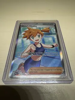 Misty’s Vitality 111/084 - Pitch Black - Card in hand Pokemon English - Image 1