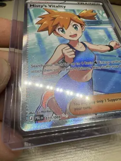 Misty’s Vitality 111/084 - Pitch Black - Card in hand Pokemon English - Image 4