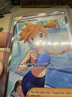 Misty’s Vitality 111/084 - Pitch Black - Card in hand Pokemon English - Image 5